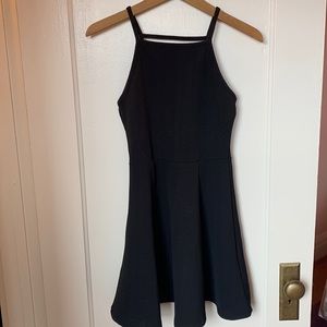 Black mini dress
